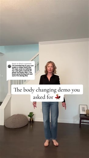 Replying to @Dina demo of the body changing, micro movement. This is exactly how I do it — 5 to 6 times a day, anywhere. It leans out your legs. Trims your abs. Blunts an insulin spike after a meal. And the breathing alone resets your nervous system in under 60 seconds. No gym. No equipment. Just this. Follow — so much more coming. 🖤 #midlifefitness #insulinresistance #over40fitness #fitover40 #over40