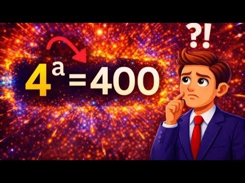 4^a = 400 ?! Find the Value of a FAST | Exponential Equations Made Easy