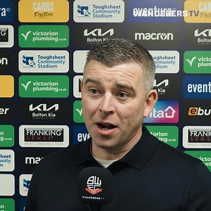 🎙️ "We didn't panic. Credit to the players, they deserved the three points." Steven Schumacher's reaction to today's win 👇🤩 https://shorturl.at/hBi4I #bwfc | Bolton Wanderers Official