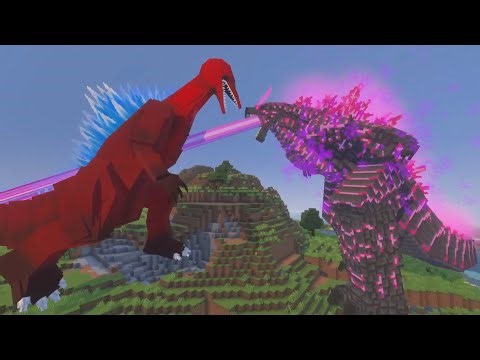 Bloodbath Godzilla vs Godzilla Legacy of Titans Addon in Minecraft Bedrock