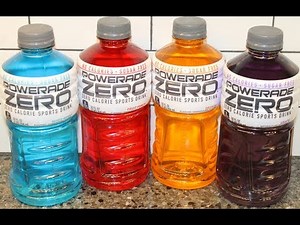 Powerade Zero Sports Drink: Mixed Berry, Fruit Punch, Orange & Grape Review