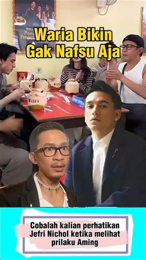 Jefri Nichol loses his appetite after seeing Aming’s behavior #celebrity #celebrityfamily #foryou...