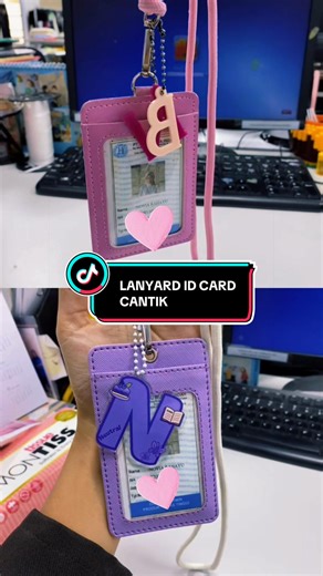Lanyard ID Card Cantik Inisial Nama