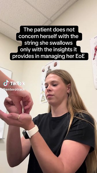 The Esophageal String Test a quick and simple alternative to monitoring your EoE! ⭐️ #eoe #eosinophilicesophagitis #allergy #foryou #fyp **For educational purposes only. The Esophageal String Test requires a doctors prescription and must be used under medical supervision**