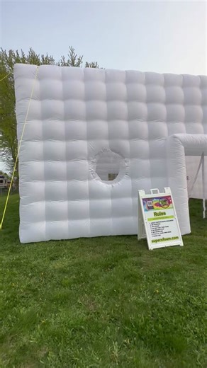 Getting ready to have a nighttine foam party-part 1! #LEDinflatablenightclub #nightclubinyouryard #partyideas 🚀