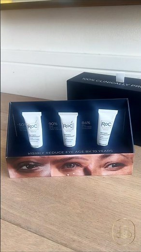 RoC Retinol Correxion Under Eye Cream 👁️✨ | Smooth Fine Lines & Brighten Tired Eyes! 💛💖