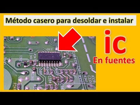 Homemade method to desolder an IC without damaging it and reinstall it on the card or power supply