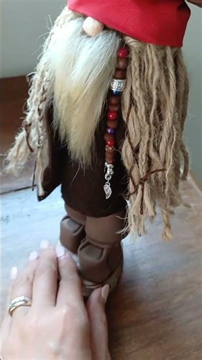 Gnomo pirata fai da te facilissimo con la colla a caldo #diy #shorts #tutorial
