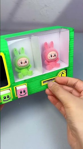 Manual Diy Labubu Dolls Vending Machine#Diy #Craft #Handmade