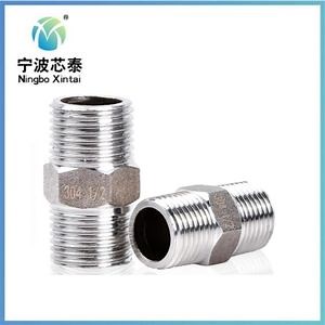 [Hot Item] 1/2 Inch Double Nipple Thread Fitting Male Thread Connector with Nipple