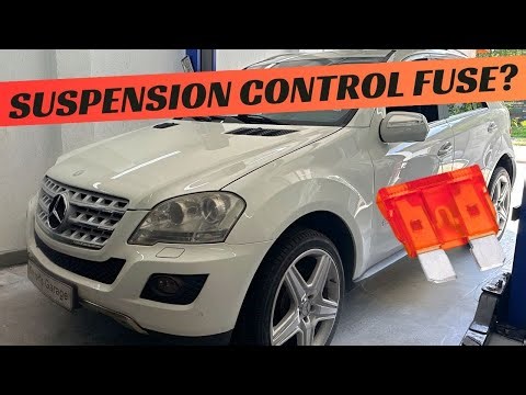 Mercedes W164 Suspension Control fuse relay location replacement ML280 ML320 ML350 ML500 ML550 ML400