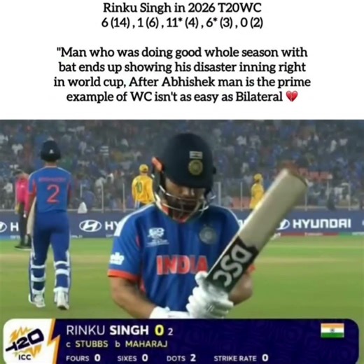 Rinku Singh in 2026T20WC #t20worldcup2026 #rinkusingh