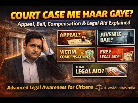 Court Case Me Haar Gaye? Appeal, Bail, Compensation & Legal Aid Explained | Simple Legal Knowledge