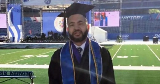Longtime school janitor finally gets his dream job as teacher