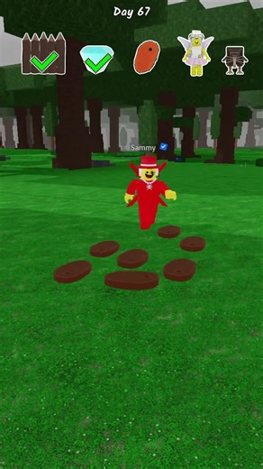 Sammy is Getting Cooked by Trolling Him with items in 99 Nights in The Forest