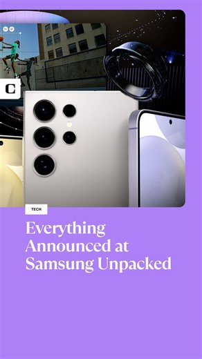 122K views · 491 reactions | Samsung announced its all-new Galaxy S24 mobile phones, including the S24, the S24 Plus and the S24 Ultra, and teased their upcoming Galaxy Ring. Tap the  in our bio to see the full video. #samsungunpacked #samsunggalaxy #tech | CNET | Facebook