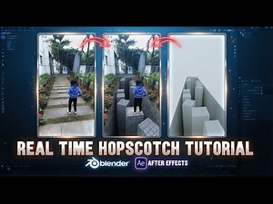 Easy Blender Tutorial: Realistic 3D Hopscotch Set in Blender