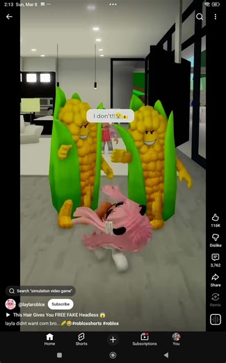 Layla didn't want corns bro..