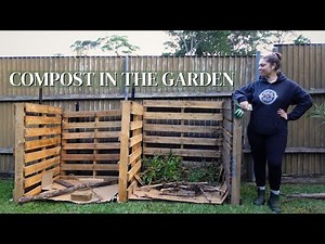 Upgrading the Compost System 🌿 Full Compost Bins & Creating an Easy Pallet Compost System