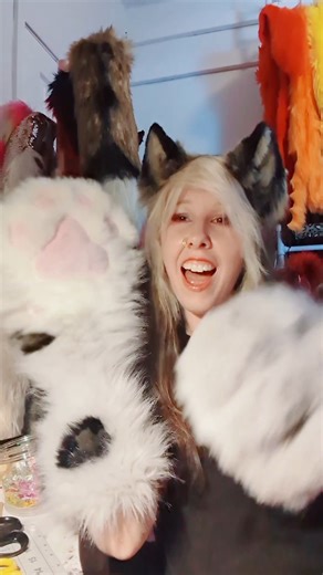 I made a Faux Paw 🫠! #furry #handpaws #handmade