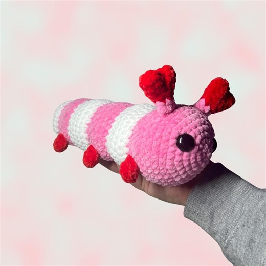 Love Bug Crochet Plushie (caterpillar) - Etsy