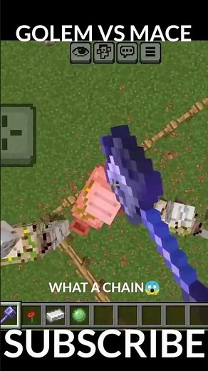 minecraft MACE VS IRONGOLEMS 😱 #minecraft #shorts