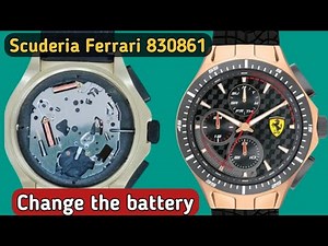 How to change the battery Scuderia Ferrari 830861 watch