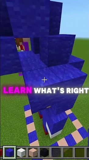 How to Build Sonic in Minecraft! 🦔 #minecraft #shorts #sonic #minecrafthowtobuild