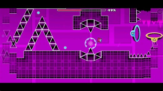 [几何冲刺]星震——Gameplay优秀的远古mini cube练习关：Starquake（Easy Demon）