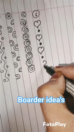 boarder,Easy BORDER DESIGNS/PROJECT WORK DESIGNS/CORNER AND SIDE BORDER DESIGN