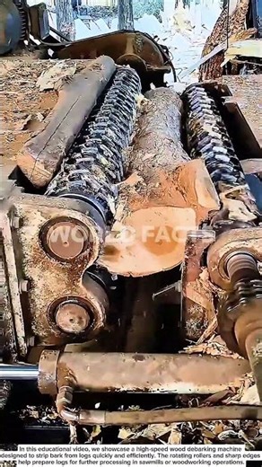 High-Speed Wood Debarking Machine