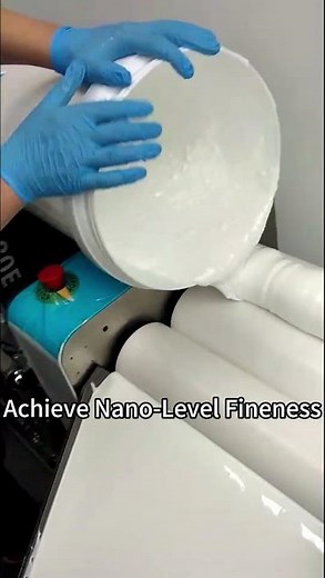 Three Roll Mill Operation Demonstration: Milling White Paste