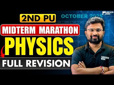 2nd PU Physics Midterm Marathon 2025-26 | Full Syllabus in Oneshot