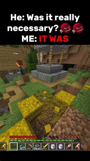 It WAS absolutly necessary 🤣🤣 #minecraft #minecraftmemes