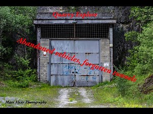 Abandoned vehicles found in a derbyshire quarry. Whats in the tunnels? Photography and a walkaround.