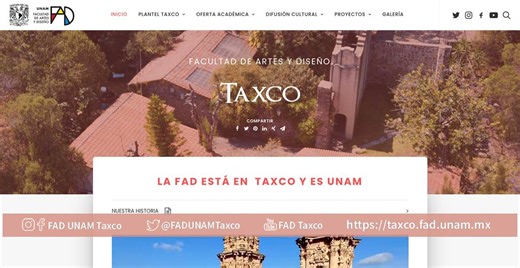 La FAD está en Taxco y es UNAM...