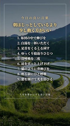 腰にやさしい朝の習慣、知っていますか | 今日の良い言葉