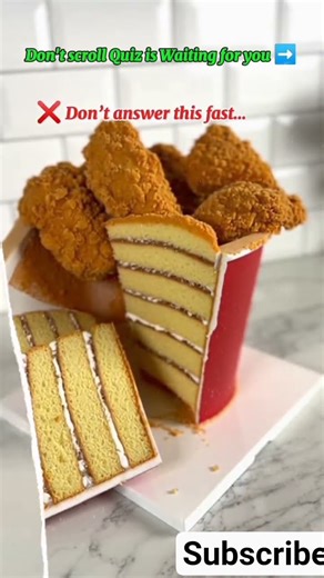 KFC Bucket cake cutting Asmr