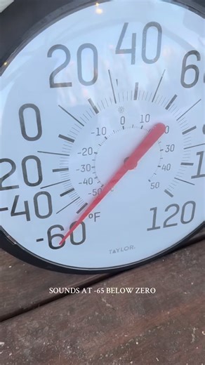 What it sounds like at -65 below zero 🥶❄️ #alaskalife #asmr #sounds #belowzero | SomersinAlaska