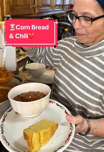 Chili and Cornbread for a Snowy Day