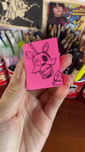 Drawing Mangle from Five Nights at Freddy's