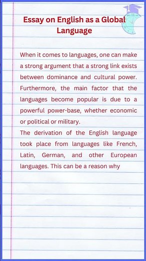 Essay on English as a Global Language