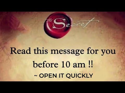 💫Read this message for you before 10 am!! 