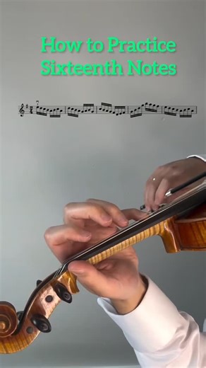 Joy To The Viola | Mastering sixteenth notes is about control. You’ll learn: • How to keep the bow “glued” to the string • Why practicing with a short,... | Instagram