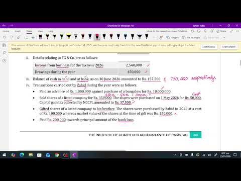 14.2 - Mr. Zahid (Wealth Statement & Wealth Reconciliation Statement)