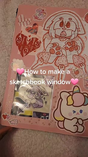 How to Make a Sketchbook Window Tutorial