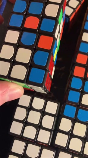 Broncos logo on Rubik’s cubes #rubikscube #football #art #nfl #sports #logo #broncos #cubing