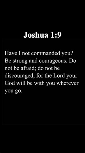 📖Joshua 1:9 Have I not commanded you? Be strong and courageous. Do not be afraid; do not be discouraged, for the Lord your God will be with you wherever you go.🕊️✝🙏 God knows we feel afraid and discouraged at times. That is why He reminds us to be strong—not by ourselves, but because He is with us. No matter where we go or what we face, God does not leave us. #biblestudy #bibleverse #bible #bibletruth #bibleverseoftheday #God #GodFirst #Godisgood #Godblesseveryone #Godisgoodallthetime | Bible
