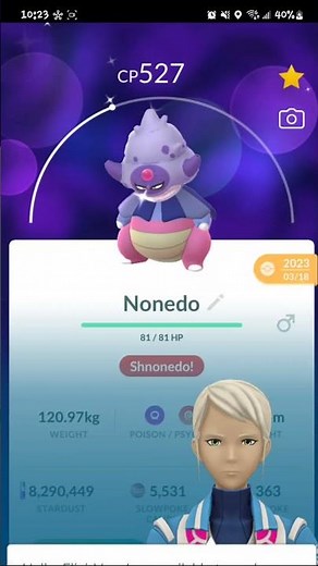 Pokemon GO - Shiny 0 IV Galarian Slowking From The Slowpoke Community Day!