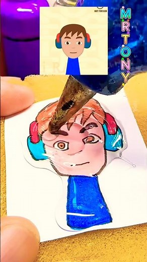 Sprunki OC: Pedro Guntly Cartoon phase 1 with hot glue gun #sprunkioc #hotgluedispenser #hotgluegun